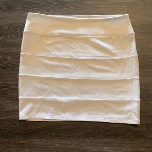 White miniskirt, size large.